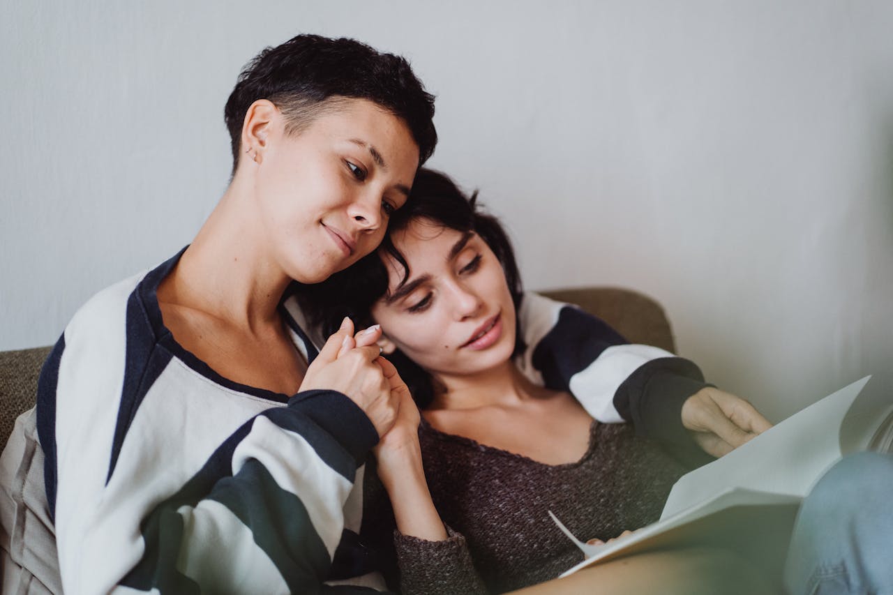 couple reading book