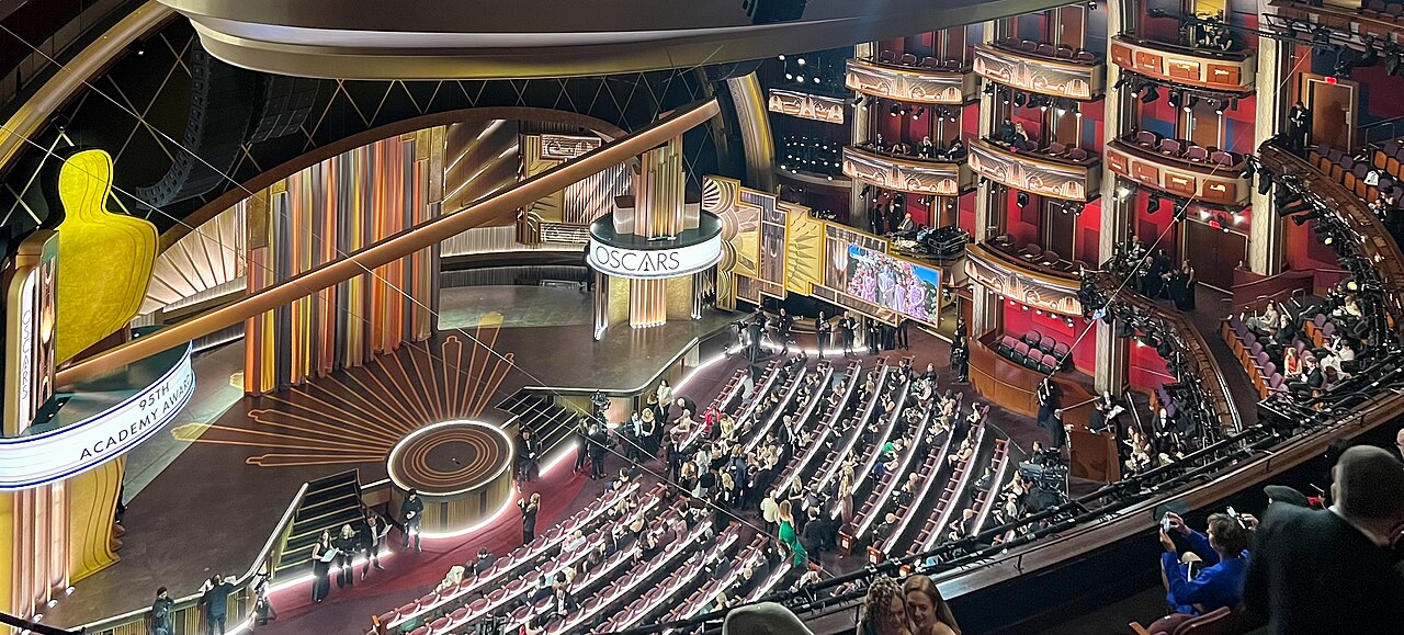 Dolby Theatre from Mezzanine 3, before Oscars95 function, Los Angeles, USA