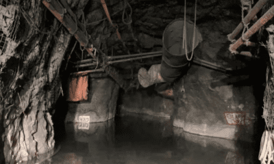 underground workings of the Minto mine in central Yukon