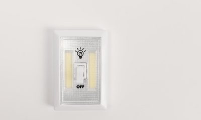 Turned Off Light Switch on Wall