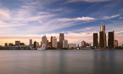 Detroit skyline, as viewed from Windsor, Canada
