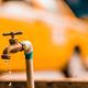 water drops from faucet
