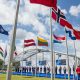 NATO flags and leaders