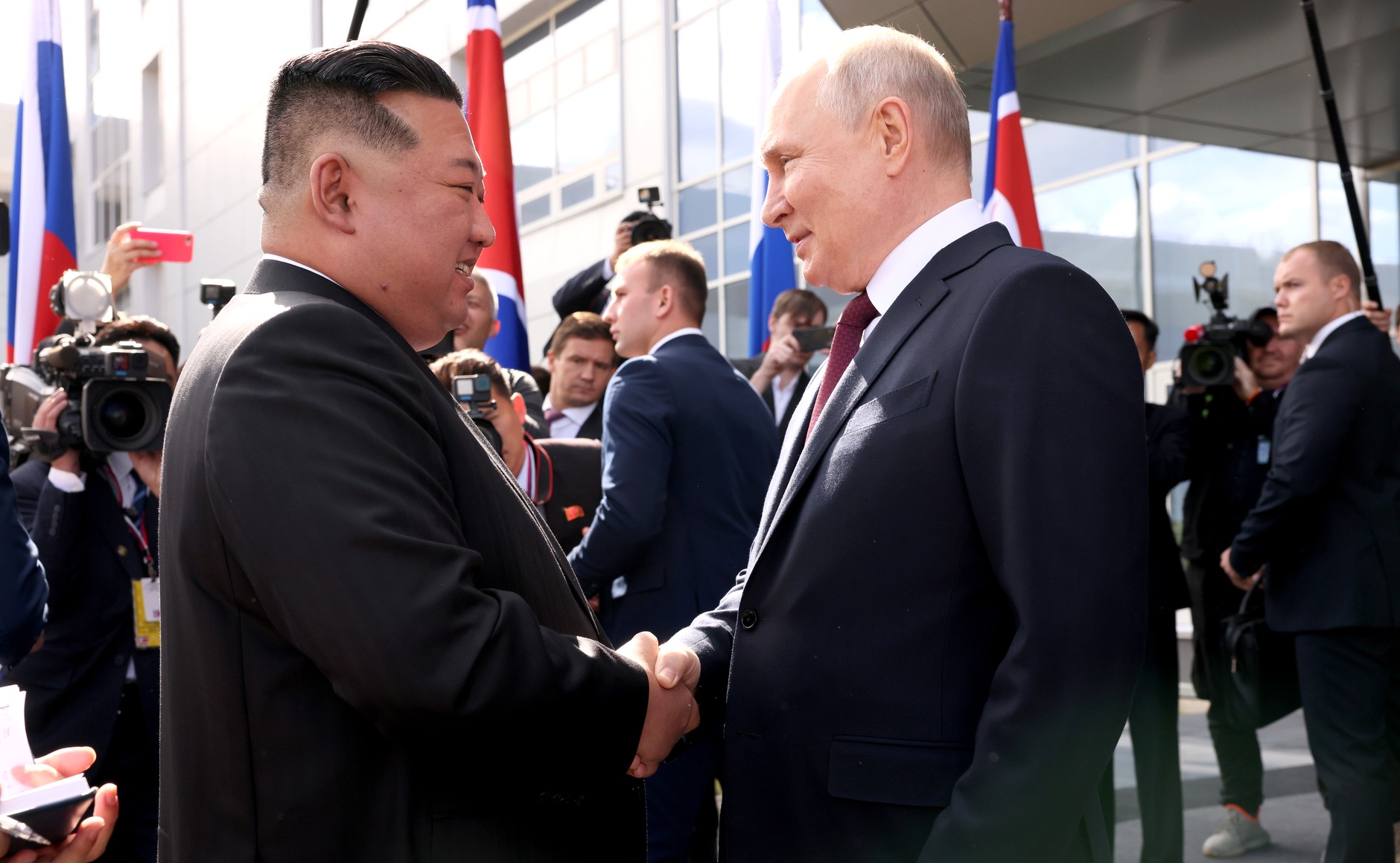 Kim Jong Un and Vladimir Putin