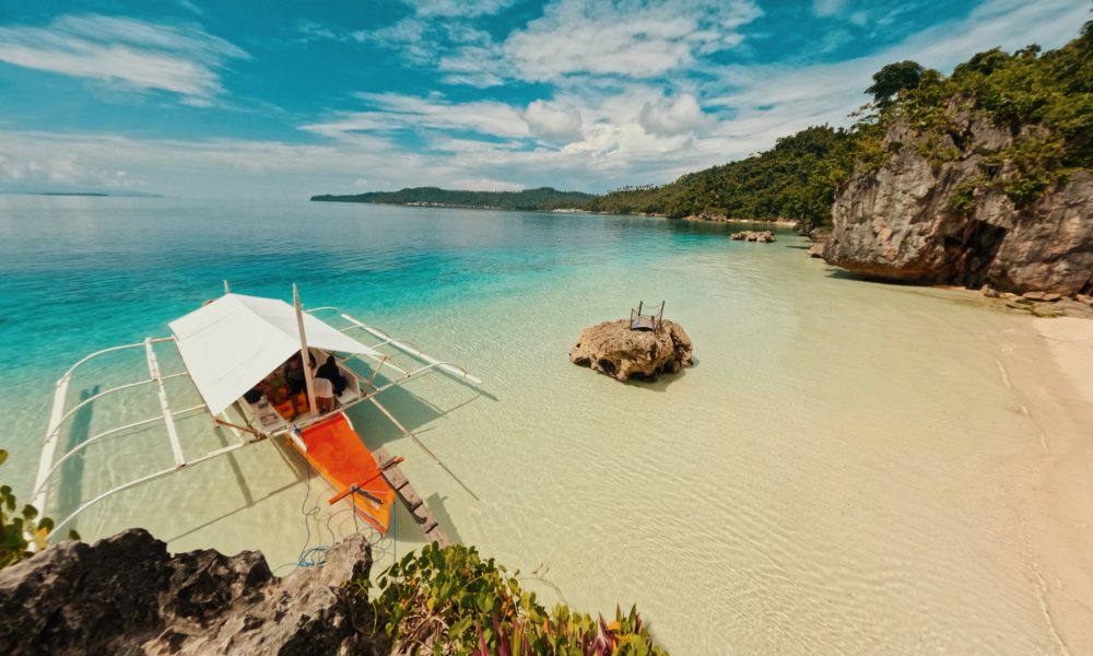 Bitaog Beach in Dinagat Islands, Philippines