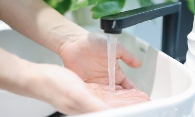 washing hands