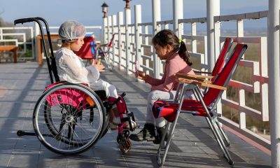 child in wheelchair