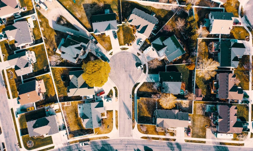 houses on the side of the road