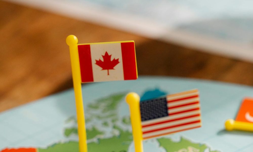 USA and Canada Flags