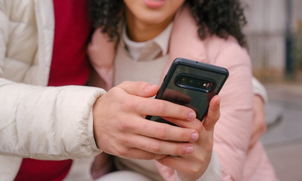 watching videos on phone